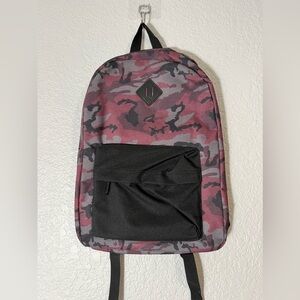 Zumiez Ninth hall Chrissy Kylie burgundy Camouflage backpack‎ burgundy black